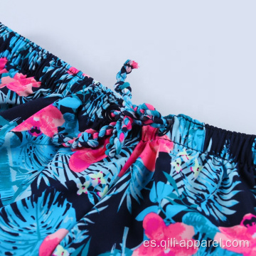 Pantalones cortos de playa de nailon para nadar para mujer
